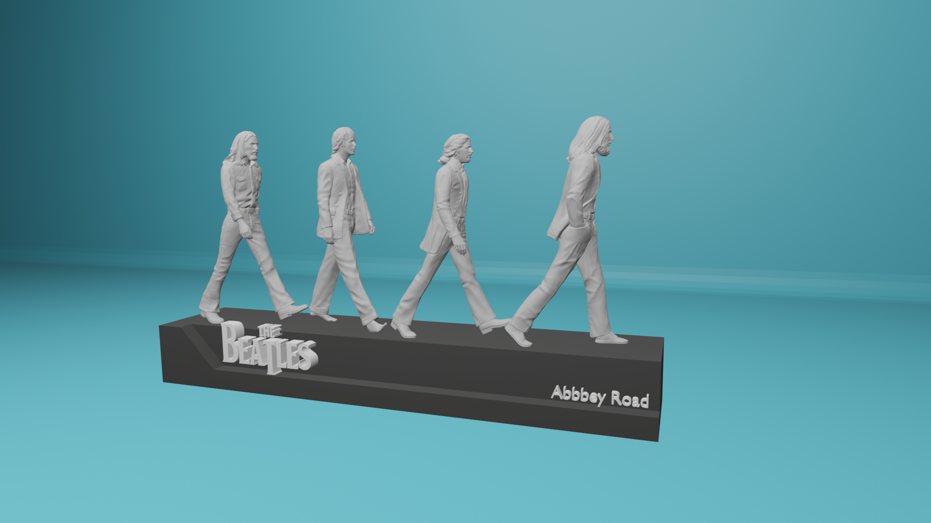 Beatles Abtei Straße jon Leon Schrecken McCartney 3D print model - Mito3D