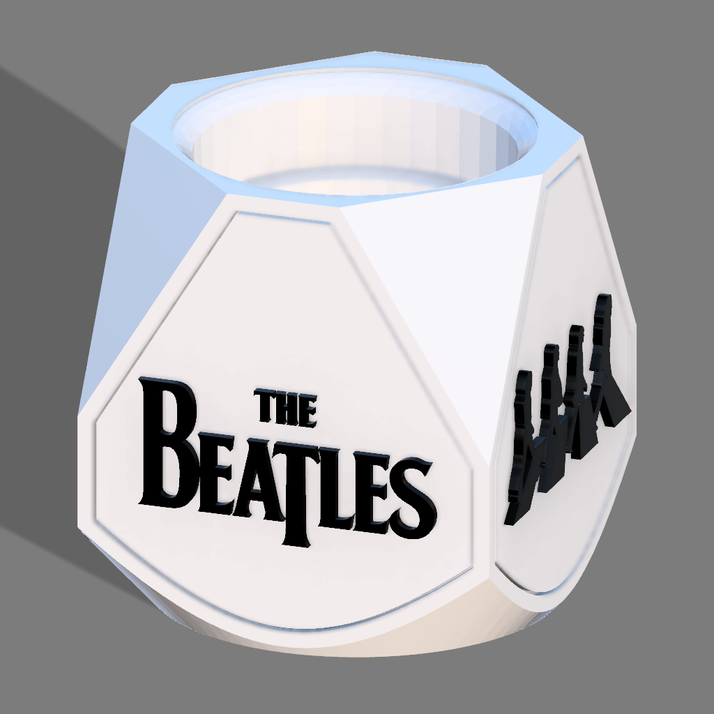 Beatles sechseckig matt Kamerad 3D print model - Mito3D