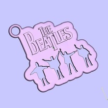 beatles keychain jewelry keychains 3d print model - Mito3D