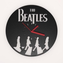beatles wall clock home music rock holdhouse 3d print model - Mito3D
