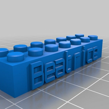 beatrice Lego özelleştirilmiş Construction_toys 3d print model - Mito3D