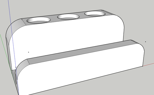 batte flettere magnete Wall Mount parete montare in ear 3d print model - Mito3D