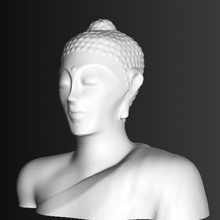 bellissimo buddha art la scultura buddista originale 3d print model - Mito3D