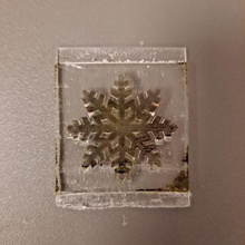beautiful christmas stamps collection snow flake 3d print model - Mito3D