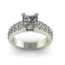 beautiful engagement ring jewelry 3d print model - Mito3D