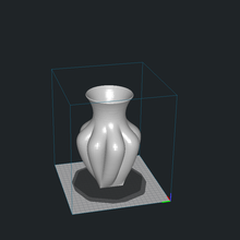 beautiful flowers vase 3d print model - Mito3D