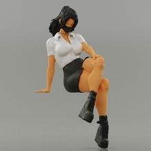 bellissimo giovane ragazza maschera seduta panchina 3d Stampa modello 3d print model - Mito3D