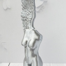 de la beauté art l'aile l'ange sculpture femme 3d print model - Mito3D