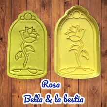 beleza fera biscoito cortador corredor galleta la Bella moda Disney filme 3d print model - Mito3D