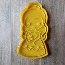 beleza fera biscoito cortadores lindo Disney corte Bolores selos 3d print model - Mito3D