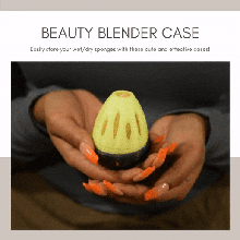 beauty blender makeup sponge protective cases fashion case mua ventilation carrying blusher micro mini gift girlfriend wife husband art functional cosplay egg 3d print model - Mito3D