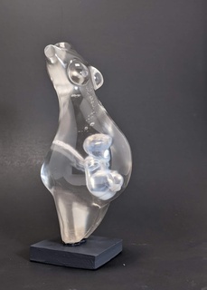 bellezza maternità astratto scultura madre giorno donna bambino feto arte regalo 3d print model - Mito3D