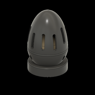 licuadora belleza huevo almacenamiento caja estante magnético cáscara bellohuevo borla empolvarse constituir 3d print model - Mito3D