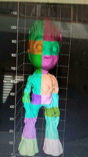 bebe Groot en 1metres 26 pezzi bambino 3d print model - Mito3D