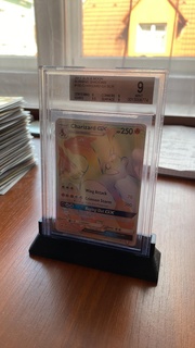 Beckett laje avaliado cartão ficar pé exibição Pokémon cartas tcg Magia recolhimento futebol 3d print model - Mito3D