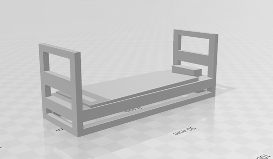 bed 3d print model - Mito3D