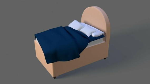bed bed home house  3d print model - Mito3D