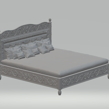 cama clássico arquitetura boneca bonecos Barbie Polly poli mobília casa 3d print model - Mito3D