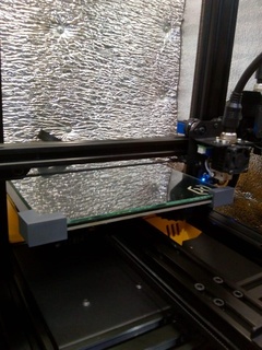bed glass holder-hot corner holder warm ender artillery magna bq tools printer accessories 3d print model - Mito3D