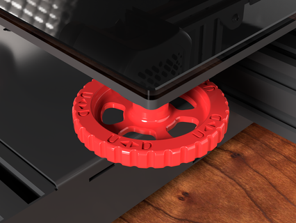 letto livellamento pomello 3d stampante parti accessorio creality ender 3 fusione 360 riscaldato aggiornamento stampa 3d print model - Mito3D