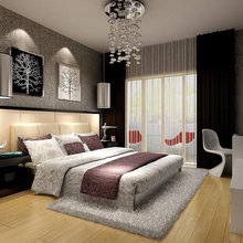 chambre à coucher de l'architecture intérieur 3d print model - Mito3D