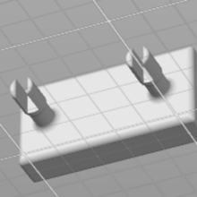 letto stecca supporto genere assicella sinistra z bed riparazione 3d print model - Mito3D