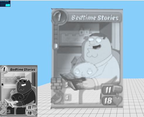 bed time- animation domination art peter griffin lithophane 3d print model - Mito3D