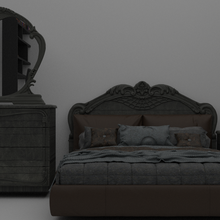 dormitorio arquitectura rústico madera mueble cama almohada amortiguar silla moderno interior 3d print model - Mito3D