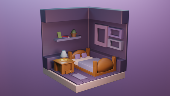 dormitorio modelos dormitorio cama habitación habitación diseñando 3d print model - Mito3D