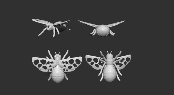 abelha vespa 3d print model - Mito3D