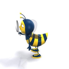 bee art character 3d print model - Mito3D