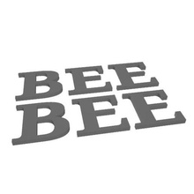 bee text beebee save bees letters 3d print model - Mito3D