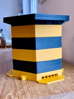 abelha caixa modular colmeia casa animais jardim insetos hotel mel pólen flor 3d print model - Mito3D
