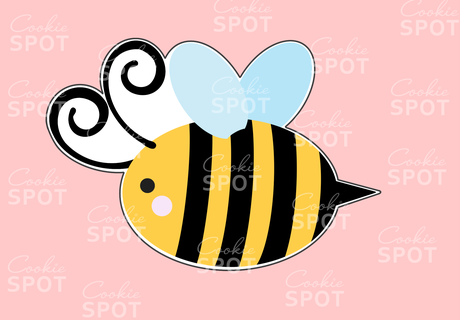 abelha biscoito cortador abelha biscoito cortador bumble abelha 3d print model - Mito3D