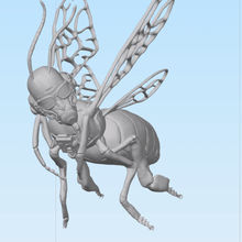 bee fighter pilot art 3d print model - Mito3D