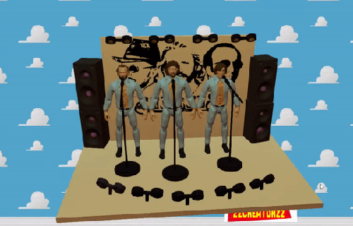 bee gees diorama Art diorama bee gees  3d print model - Mito3D