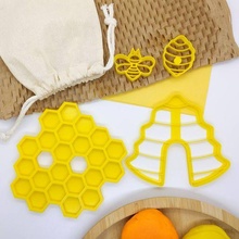 abeja urticaria miel cortador conjunto 3d print model - Mito3D