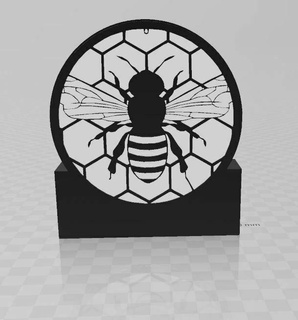 bee lamp letter first name decoration design disney love animals 3d print model - Mito3D