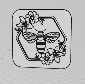 abeille lampe lettre Nom décoration conception disney l'amour animal 3d print model - Mito3D