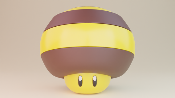 abeja seta mario nintendo juegos videojuego luigi sapo geometría Waluigi wario Bowser melocotón sega Sonic cruz sombra retro pixel 3d print model - Mito3D