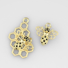 bee pendant jewelry pendant animal honey bee