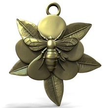 abeille pendentif 3d print model - Mito3D