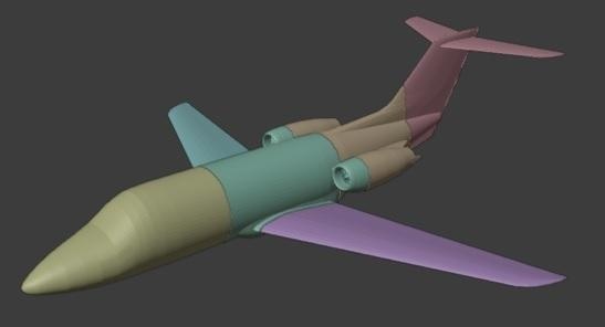 beechjet be400 avión modelo 3d print model - Mito3D