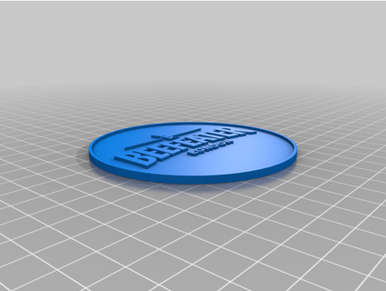 beefeater coasters glass support 3d print model - Mito3D