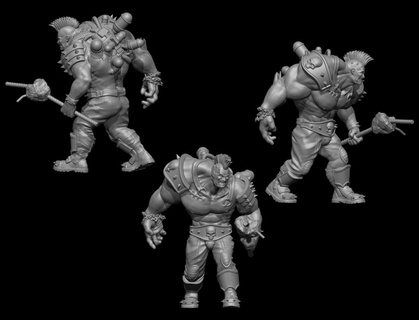 beefzerker bruto Goliat mutante necromunda sintonizador juegos 3d print model - Mito3D