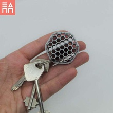 beehive Anahtarlık ev 3d arı küpeler hexagon anahtar gereçleri 3d print model - Mito3D