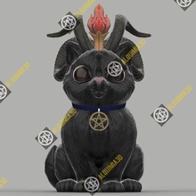 resimcecat oyun cadılar bayramı kedi siyah dekorasyon süs hediye Şirin korku 3d print model - Mito3D