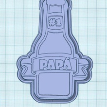 Bier Flasche Marker Cutter Papa 3d print model - Mito3D