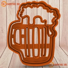 beer chop dough cutter - cookie home sharp stl design 3d print model - Mito3D