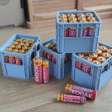 beer crate aa battery holder gadget aaa batteries box case storage plastic small parts 3d print model - Mito3D